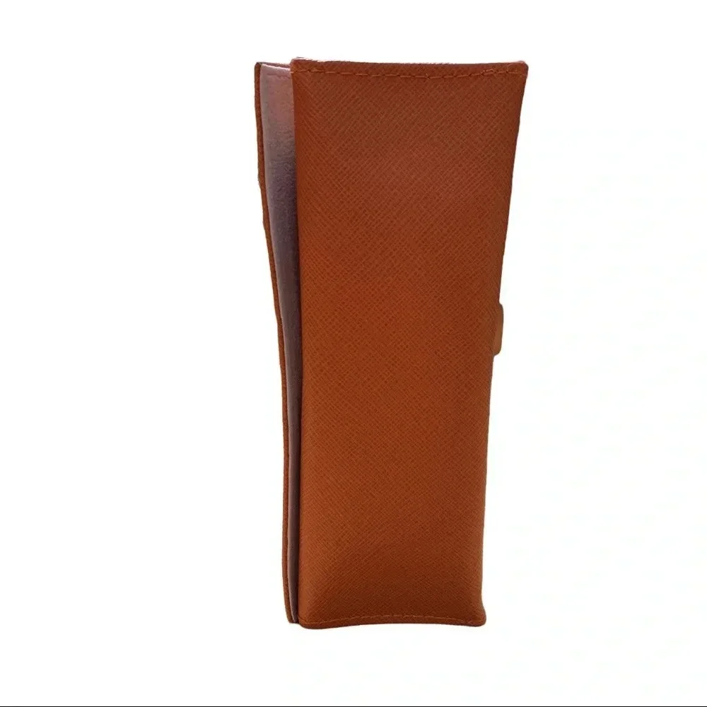 Tory Burch Orange Magnetic Closure Sunglasses Case